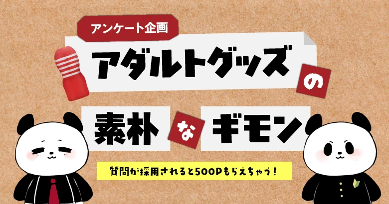 アダルトグッズの素朴なギモン