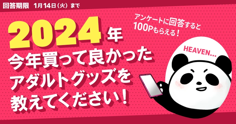 【アンケート】2024年に買ってよかったアダルトグッズは？