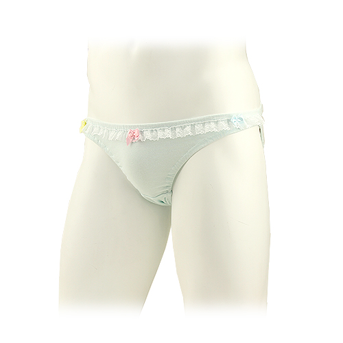 男の娘用ショーツ フロント3色リボン付ショーツ_2