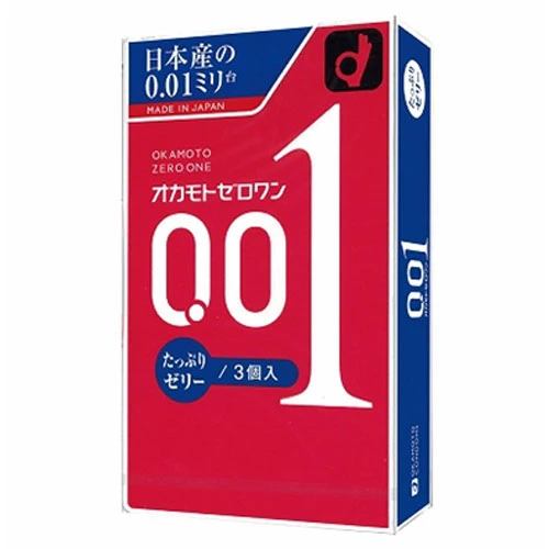 オカモトゼロワン0.01　たっぷりゼリー（3枚入り）