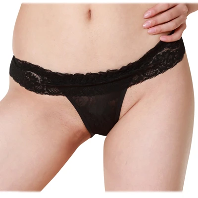 レーシーOバックパンティ（L-002）ブラック