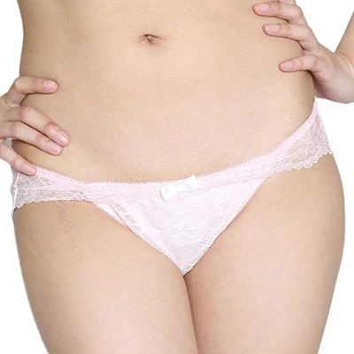 nemoP ローターポケット付きショーツ(フロントレースフリル) ピンク