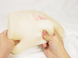 柔らかい素材です。