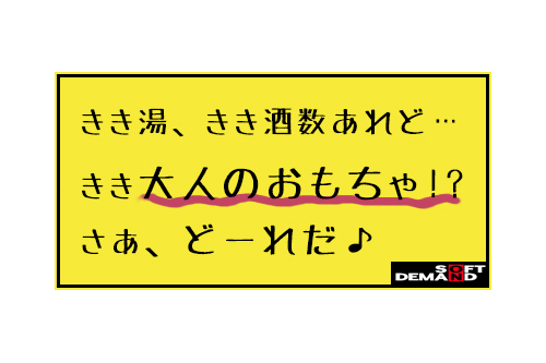 アソコの神経を研ぎ澄ませ!きき大人のオモチャ!