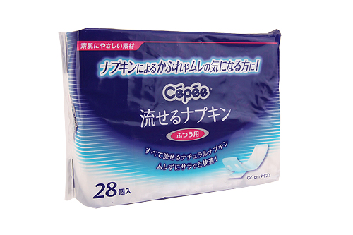 流せるナプキン ２８枚入り