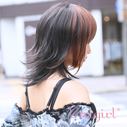 【Unigirl（ユニガール）】 ワイルド系２トーンショートウィッグ『メイプルパッチショート』