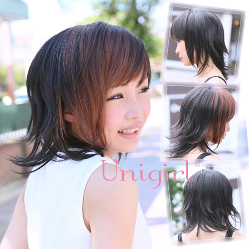 【Unigirl（ユニガール）】 ワイルド系２トーンショートウィッグ『メイプルパッチショート』