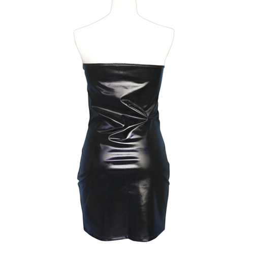 エナメルボディコンワンピース　おとこの娘用