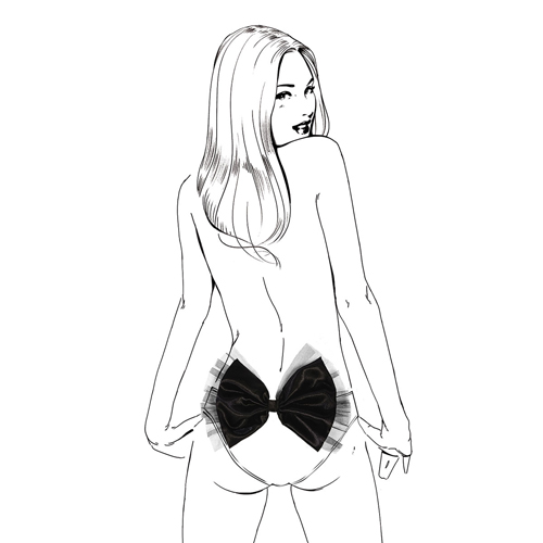 ＜売り切り特価＞ Panty Bow Knot（パンティーボウノット）・ブラック
