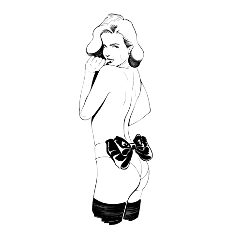 ＜売り切り特価＞ Panty Bow Knot（パンティーボウノット）・ブラック