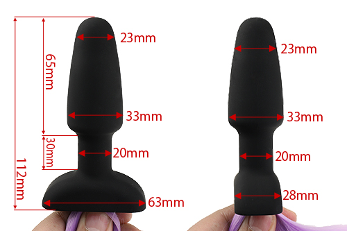 【売り切り特価】ポニーテール・アナルプラグ 【パープル】