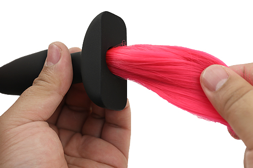 【売り切り特価】ポニーテール・アナルプラグ 【ホットピンク】