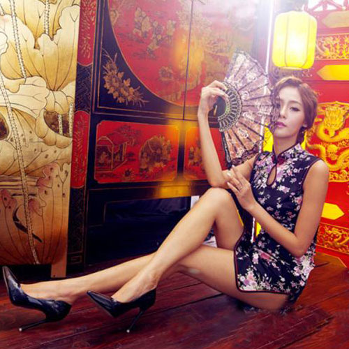 【売り切り特価】華やかルックス重視のチャイナドレスセット