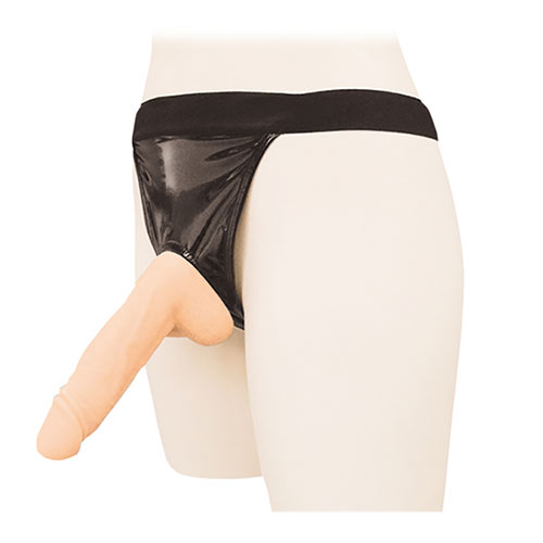 光沢エナメルジョグストラップリングショーツ_1