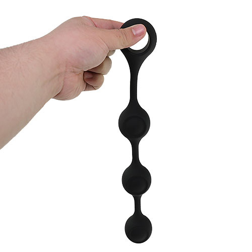 アナルエッセンシャルズ・ウェイテッド・シリコンアナルボールズ_3