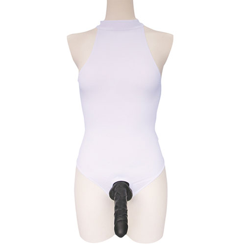 ノースリーブオープンリングレオタード　おとこの娘用