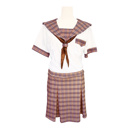 チェック柄制服パジャマ　おとこの娘用