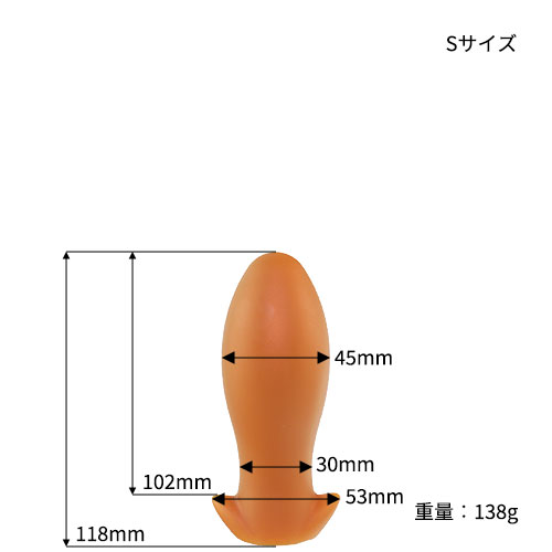 【売り切り特価】超太シリコンアナルプラグ