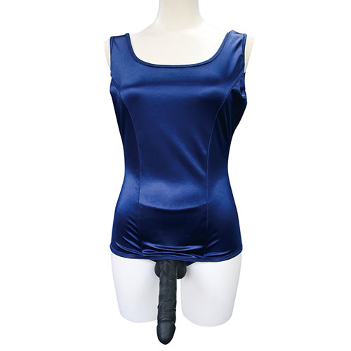 光沢オープンリング旧スクール水着 おとこの娘用_0