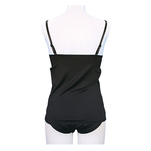 ブラキャミソール&ショーツ ブラック おとこの娘用