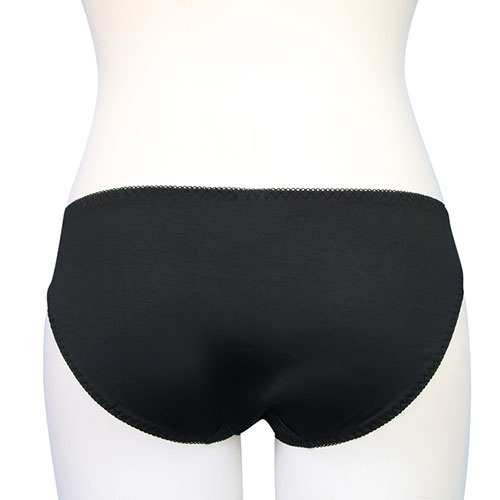 ブラキャミソール&ショーツ ブラック おとこの娘用