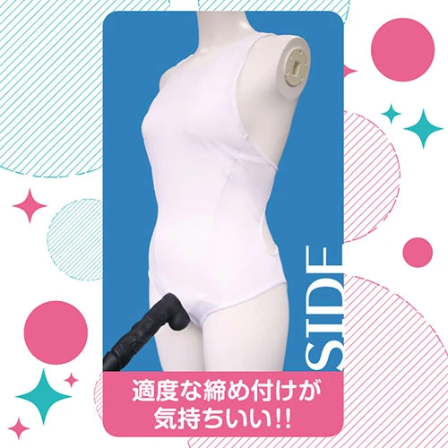 リング付濡れ透け競泳水着 おとこの娘用