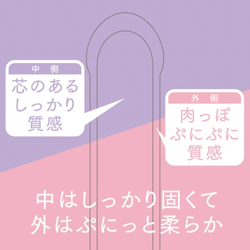 極挿リアル二層 Lサイズ ピンク