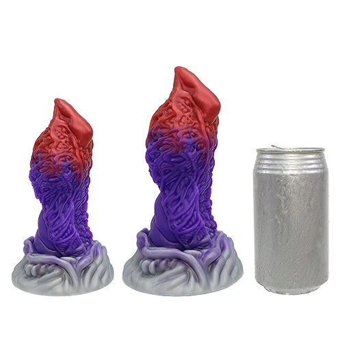 【黒蝕竜】 MAGARA ディルド アナルプラグ【竜鱗赤紫】・Mサイズ