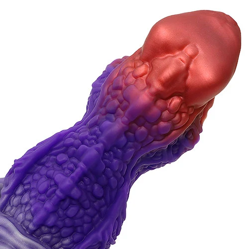 【黒蝕竜】 MAGARA ディルド アナルプラグ【竜鱗赤紫】・Lサイズ