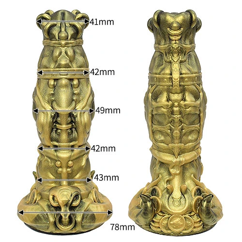 【牡牛座】 TAURUS ディルド アナルプラグ【剣闘士金】・Sサイズ