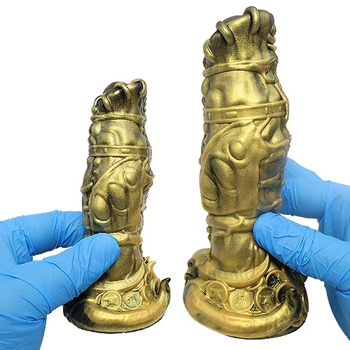 【牡牛座】 TAURUS ディルド アナルプラグ【剣闘士金】・Sサイズ