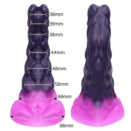 【蠍座】SCORPIO ディルド アナルプラグ【毒矢紫】・Mサイズ