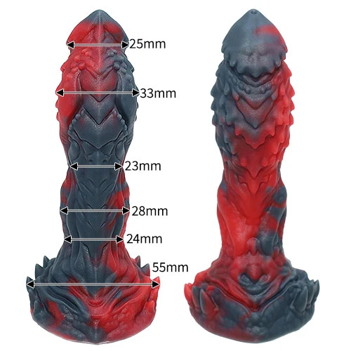 【虹欲白龍二世】 OPALEYE II ディルド アナルプラグ【火】・MINIサイズ