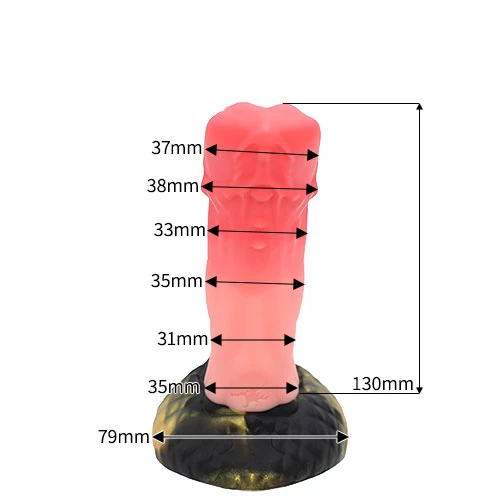 【双璧】 TWINS 双頭ディルド アナルプラグ【蛇苺赤】・Sサイズ