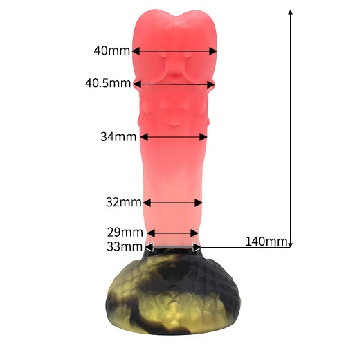 【双璧】 TWINS 双頭ディルド アナルプラグ【蛇苺赤】・Sサイズ