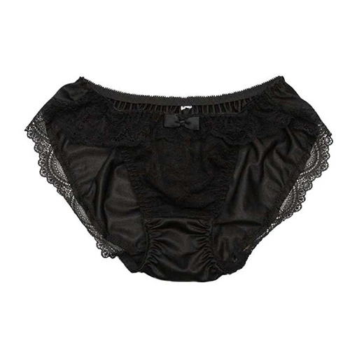 nemoP ローターポケット付きショーツ(フロントレースフリル) ブラック