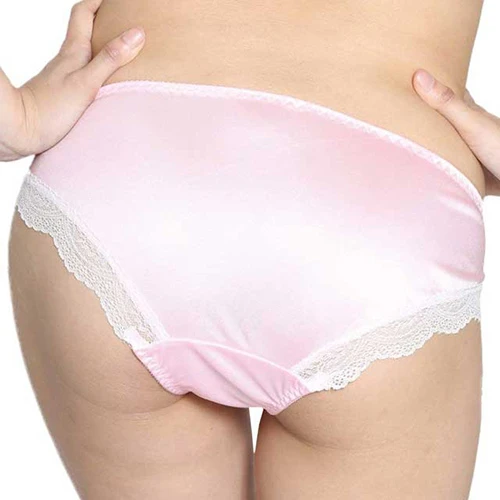 nemoP ローターポケット付きショーツ(フロントレースフリル) ピンク