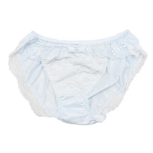 nemoP ローターポケット付きショーツ(フロントレースフリル) ブルー