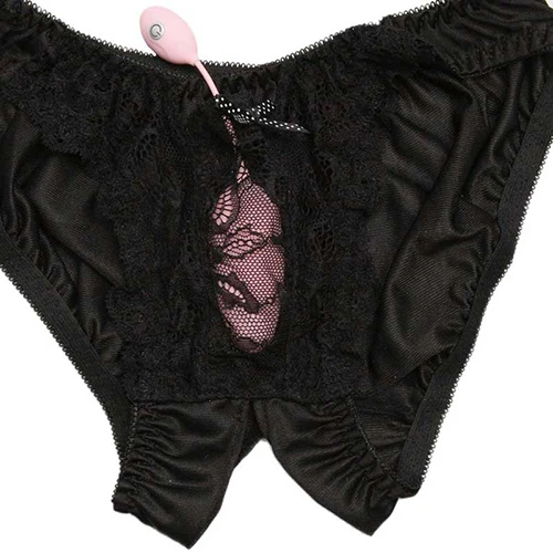 nemoP フロントポケット付きオープンクロッチショーツ ブラック