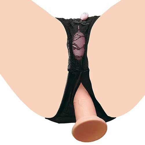 nemoP フロントポケット付きオープンクロッチショーツ ブラック