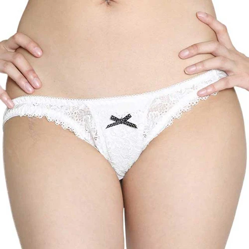 nemoP フロントポケット付きオープンクロッチショーツ ホワイト