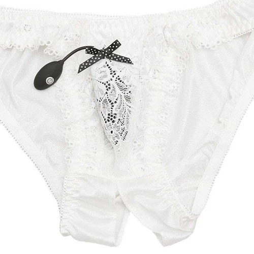 nemoP フロントポケット付きオープンクロッチショーツ ホワイト