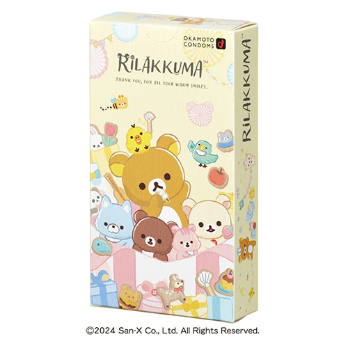 リラックマコンドーム たっぷりゼリー（10枚入り）