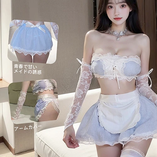 チェック柄メイド服（SW-U-033）