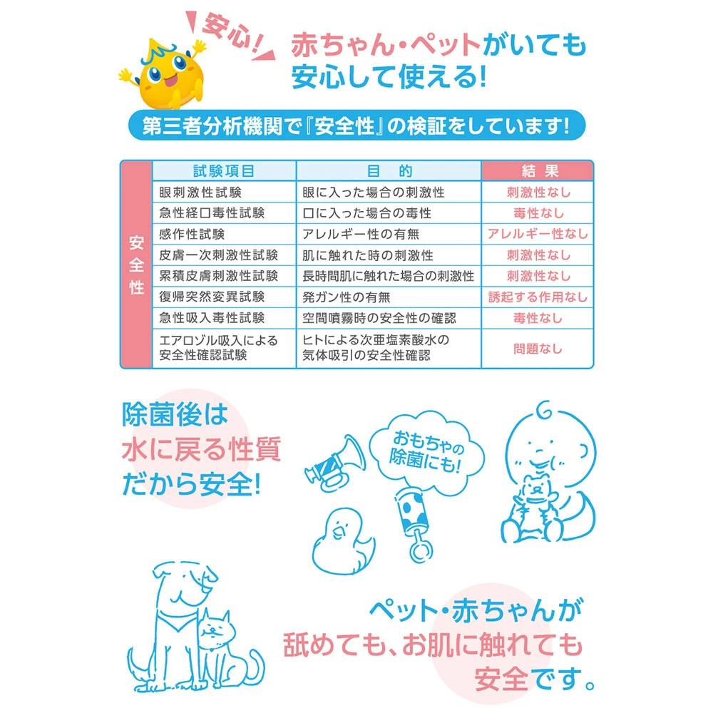 除菌モーリス 弱酸性次亜塩素酸水